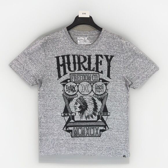 Hurley Other - Hurley Graphic Tee Shirt Freedom Co Premium Fit Triblend Large L Gray Heather